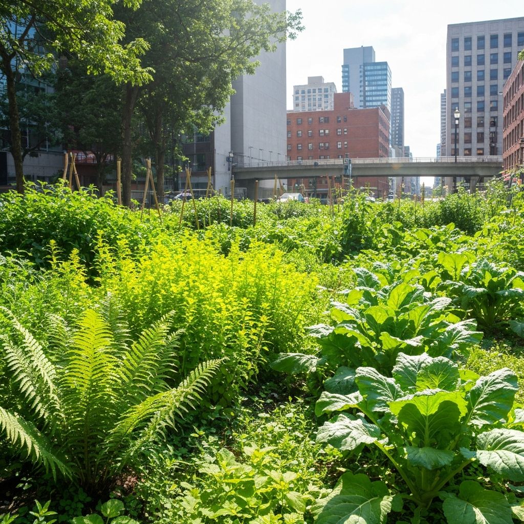 Städtische Pflanzen